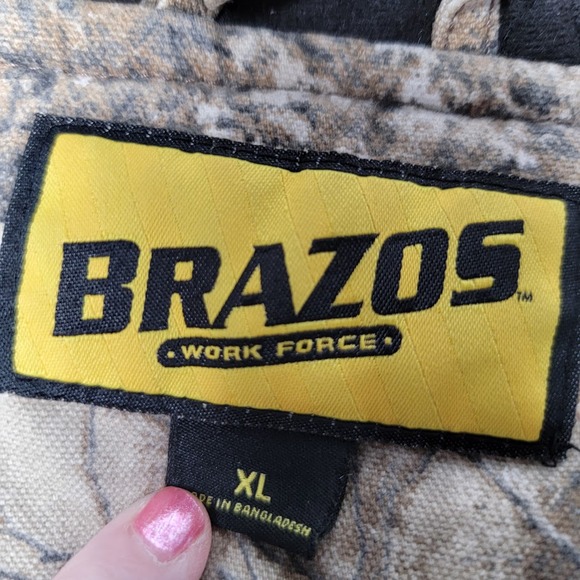 Brazos Work Force Camo Jacket XL Hooded Quilted Liner Outdoor Hunting Core - Picture 4 of 14